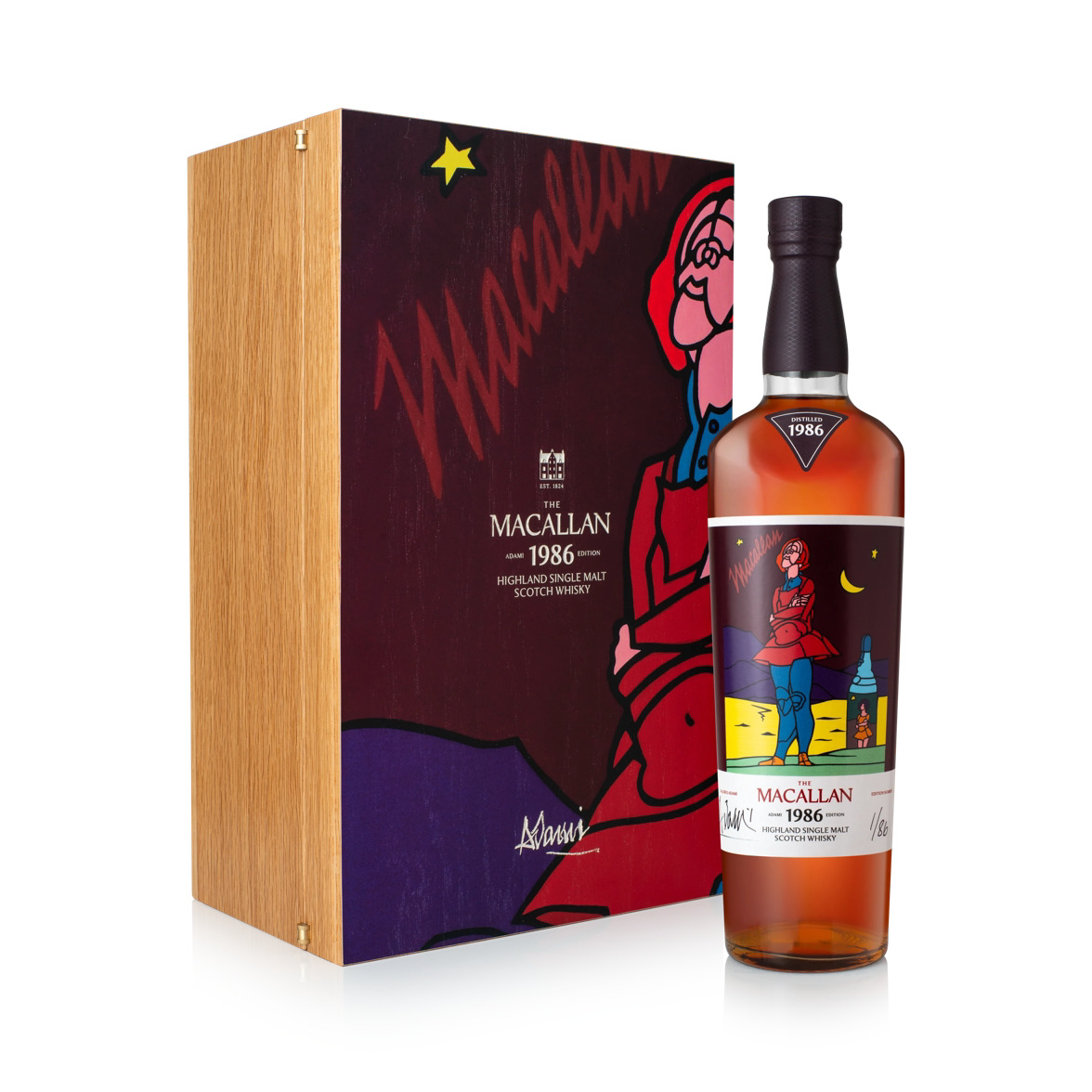 The Macallan – Valerio Adami: Romantica Single Malt Scotch 1986 40 year old Whisky